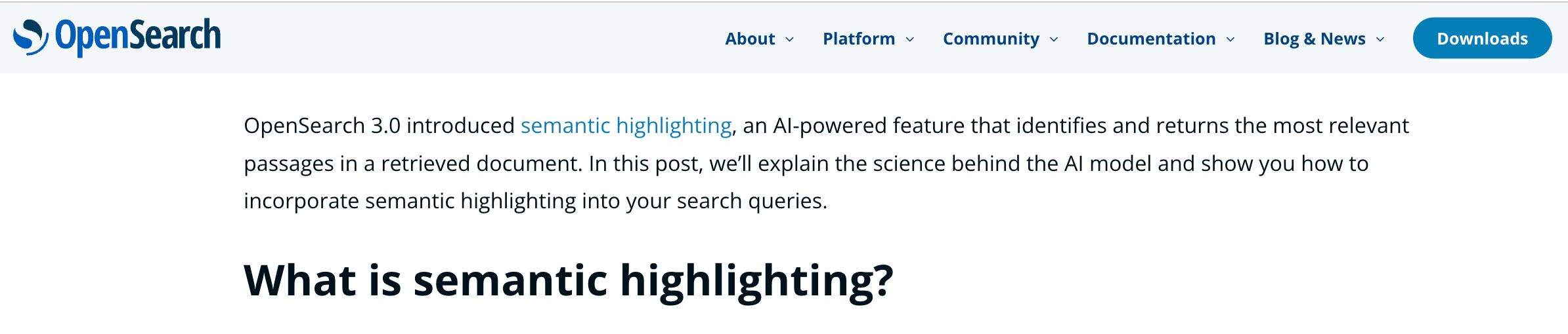OpenSearch Semantic Highlighter