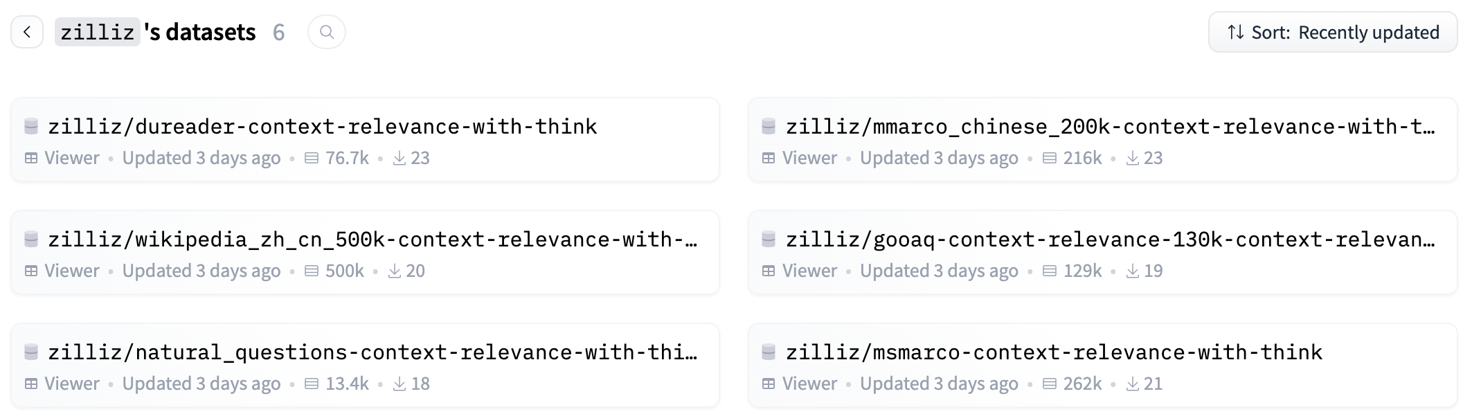 HuggingFace dataset page